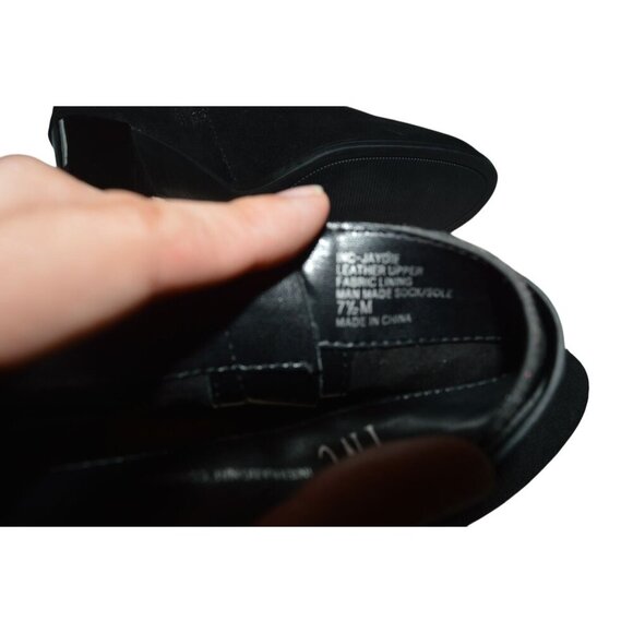 INC International Concepts Black Jaydie Boots Women's Size 7.5 Leather Buckles - Picture 10 of 11